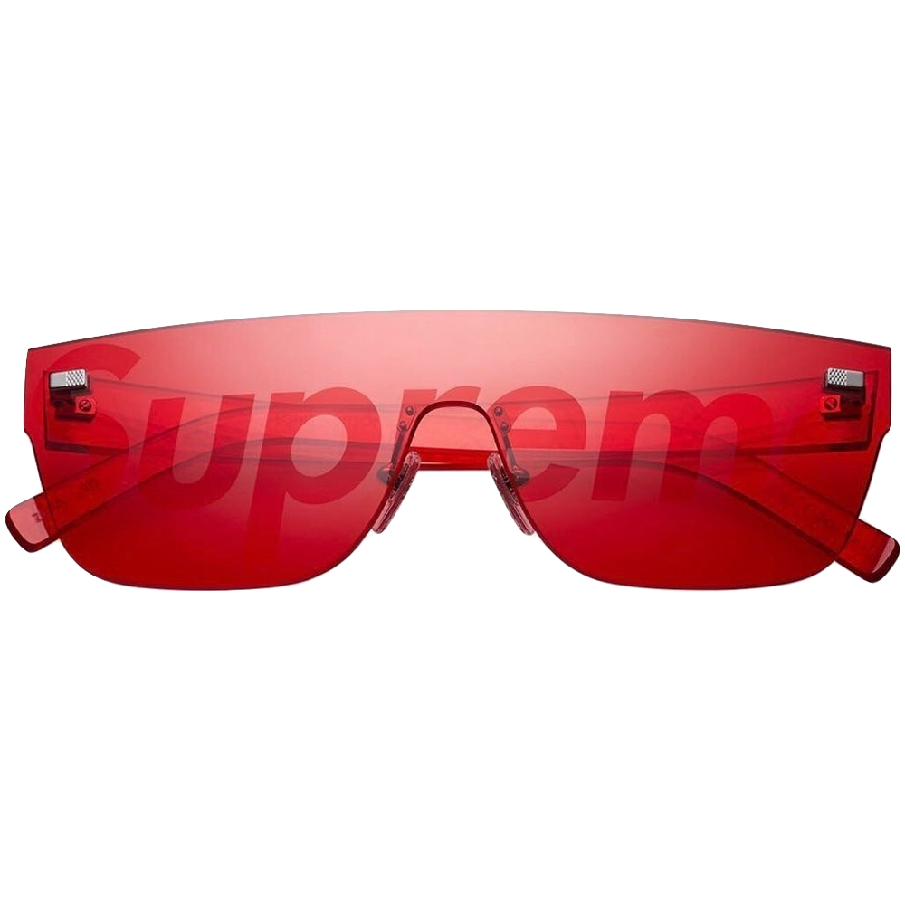 Louis Vuitton x Supreme Collaboration Z0985U Sunglasses Plastic Red  AUTHENTIC