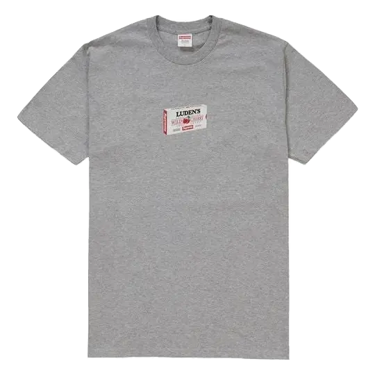 Supreme Luden's Tee - Heather Grey Supreme