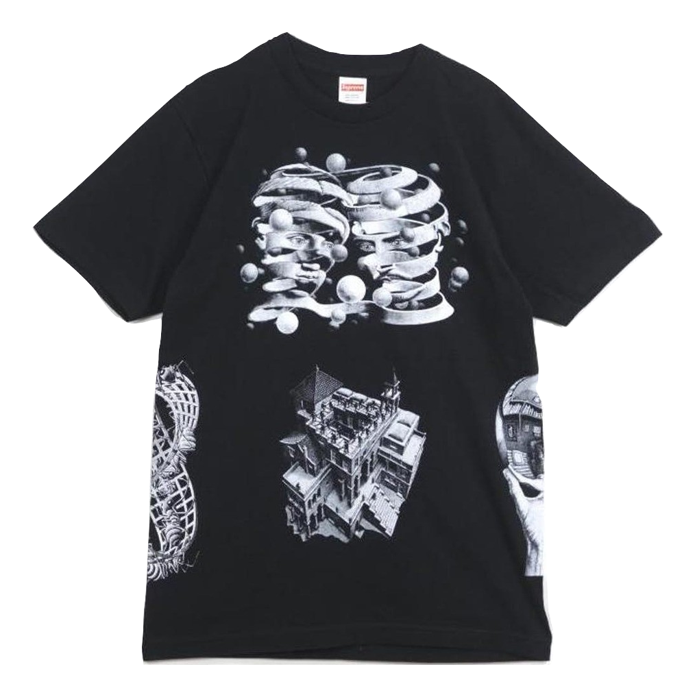 Supreme MC Escher Collage Tee - Black - Used