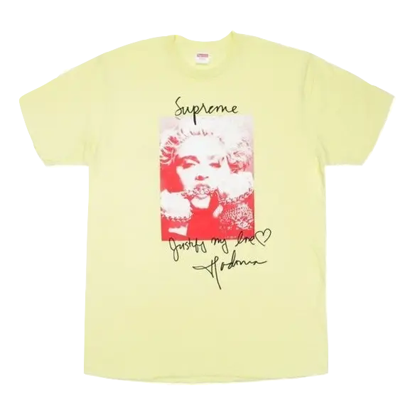 Supreme Madonna Tee - Pale Yellow Supreme