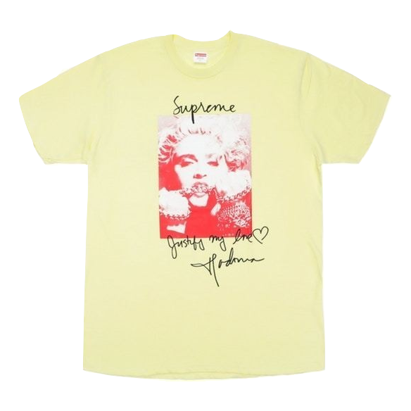 Supreme Madonna Tee - Pale Yellow