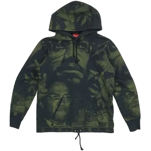 Supreme Malcolm X Hooded Sweatshirt - Black Supreme