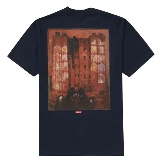 Supreme Martin Wong Big Heat Tee - Navy Supreme