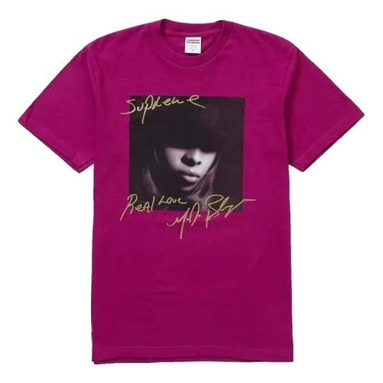 Supreme Mary J Blige Tee - Magenta Supreme