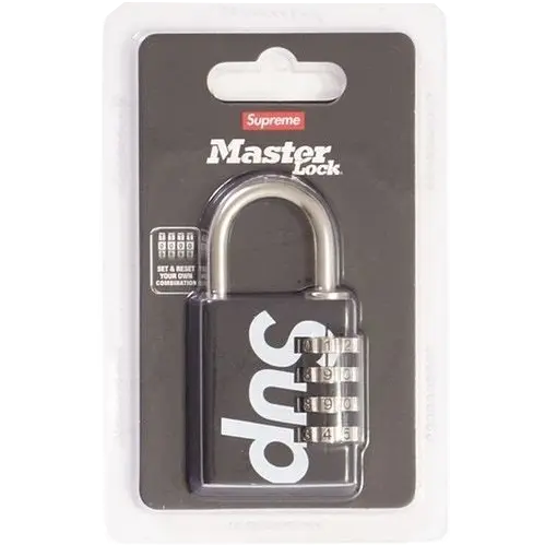 Supreme Masterlock Numeric Lock - Black Supreme