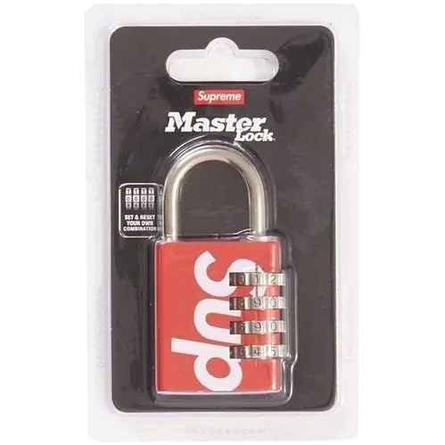 Supreme Masterlock Numeric Lock - Red Supreme