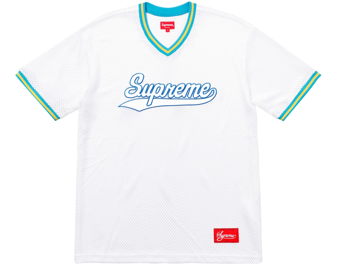 supreme baseball shirt