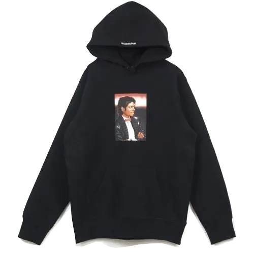 Supreme Michael Jackson Hooded Sweatshirt - Black Supreme