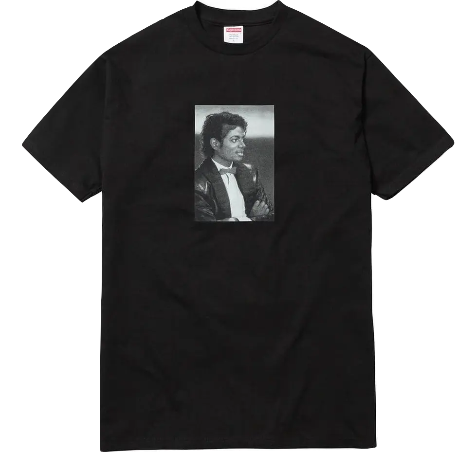 Supreme Michael Jackson Tee - Black -Used Supreme