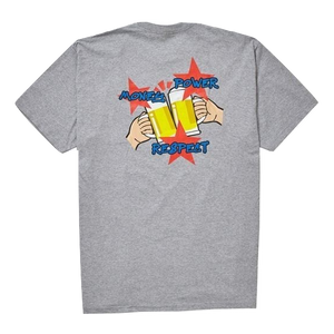 Supreme Money Power Respect Tee - Heather Grey Supreme