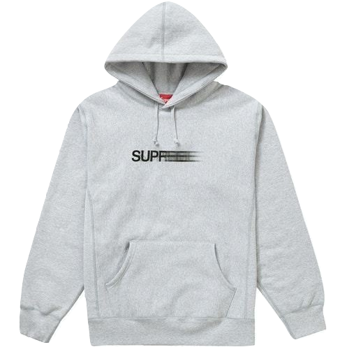 Supreme Motion Logo Hooded Sweatshirt - Ash Grey Supreme