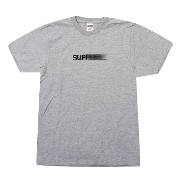 Supreme Motion Logo Tee - Heather Grey - Used Supreme