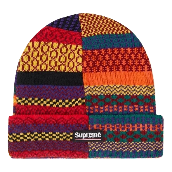 Supreme Multi Pattern Beanie - Multicolor Supreme