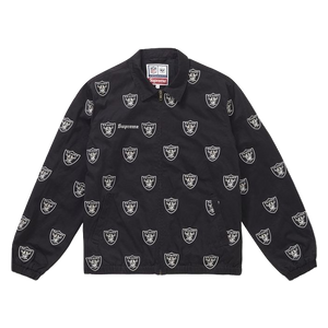 Supreme NFL x Raiders x '47 Embroidered Harrington Jacket - Black