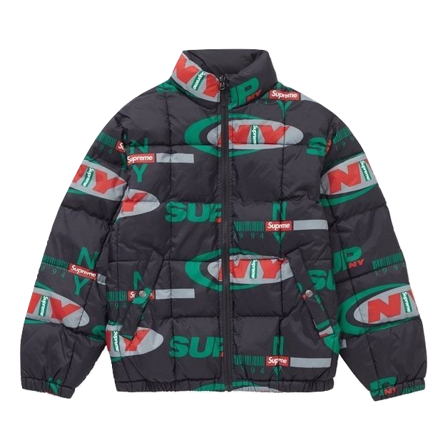 Supreme NY Reversible Puffy Jacket - Black - Used