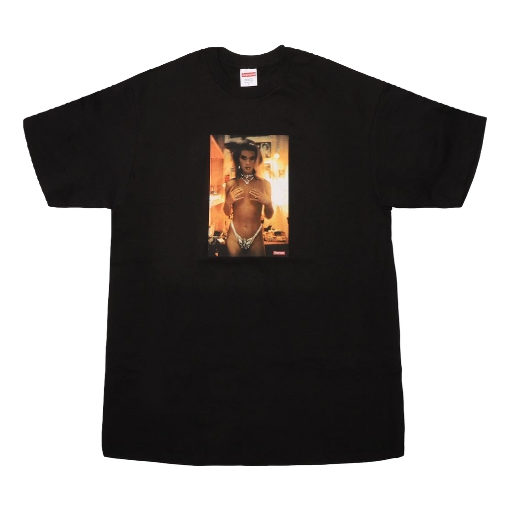 Supreme Nan Goldin Kin In Rhinestones Tee - Black - Used