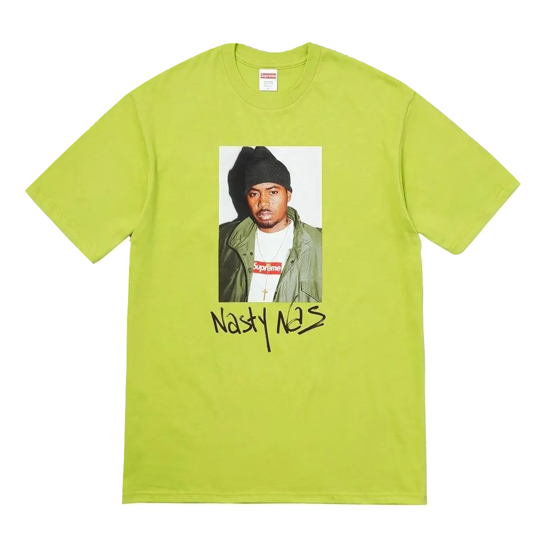 Supreme Nas Tee - Lime - Used Supreme