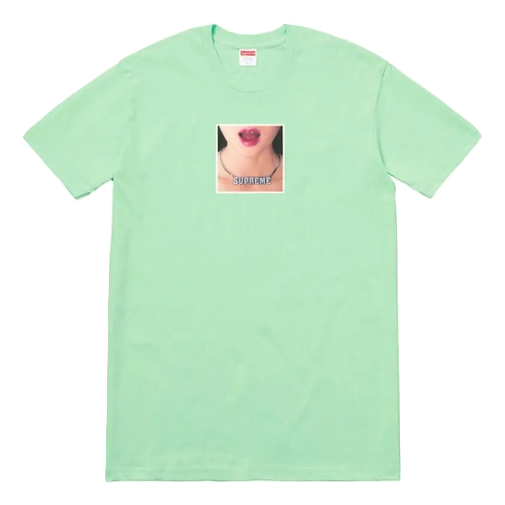Supreme Necklace Tee - Lime Supreme
