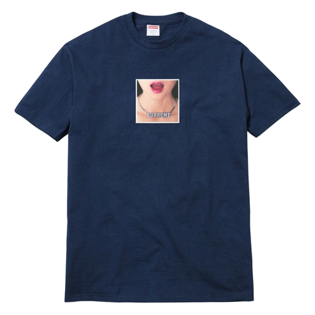 Supreme Necklace Tee - Navy