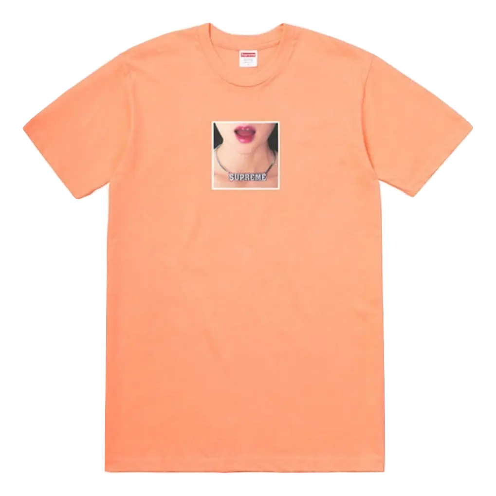Supreme Necklace Tee - Peach Supreme