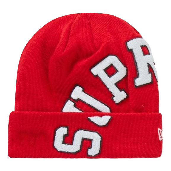 Supreme New Era Big Arc Beanie - Red Supreme
