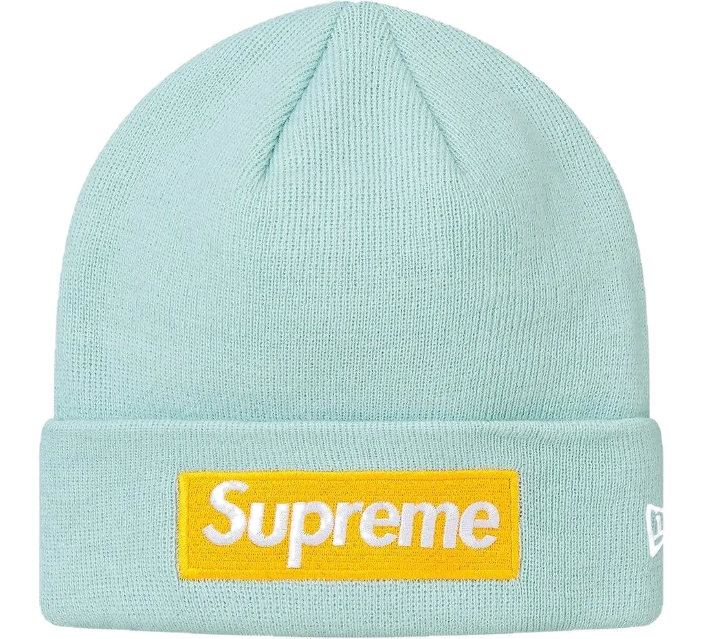 Supreme New Era Box Logo Beanie (FW17) Ice Blue Supreme