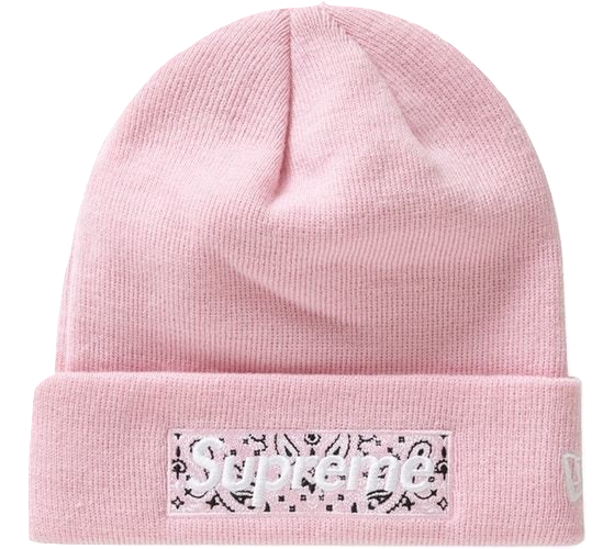 Supreme New Era Box Logo Beanie (FW19) - Pink