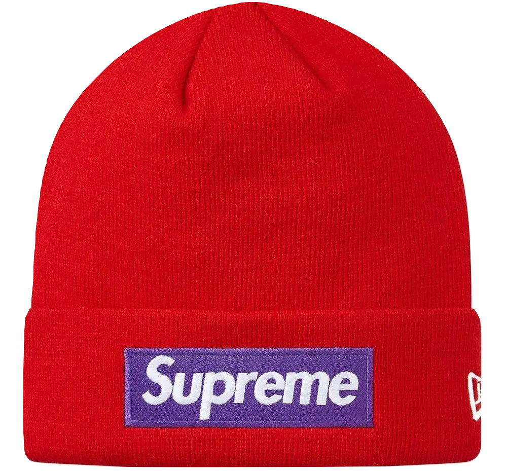 Supreme New Era Box Logo Beanie (FW17) Red Supreme