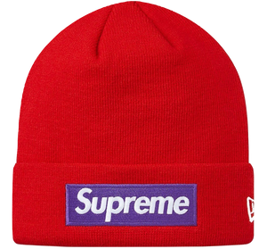 Supreme New Era Box Logo Beanie (FW17) Red