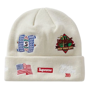 Supreme New Era Championship Beanie - Natural Supreme