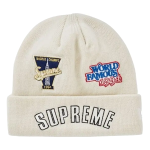 Supreme New Era Championship Beanie - Natural Supreme