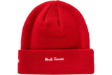 Supreme New Era Cross Box Logo Beanie - Red