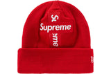 Supreme New Era Cross Box Logo Beanie - Red