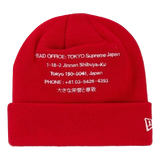 Supreme New Era HQ Beanie - Red