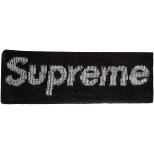 Supreme New Era Reflective Logo Headband FW16 - Black - Used