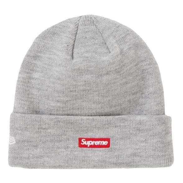 Supreme New Era S Logo Beanie FW19 - Heather Grey
