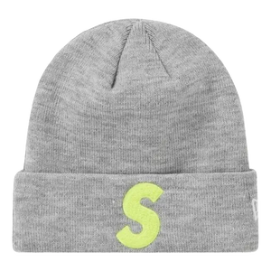 Supreme New Era S Logo Beanie FW19 - Heather Grey Supreme