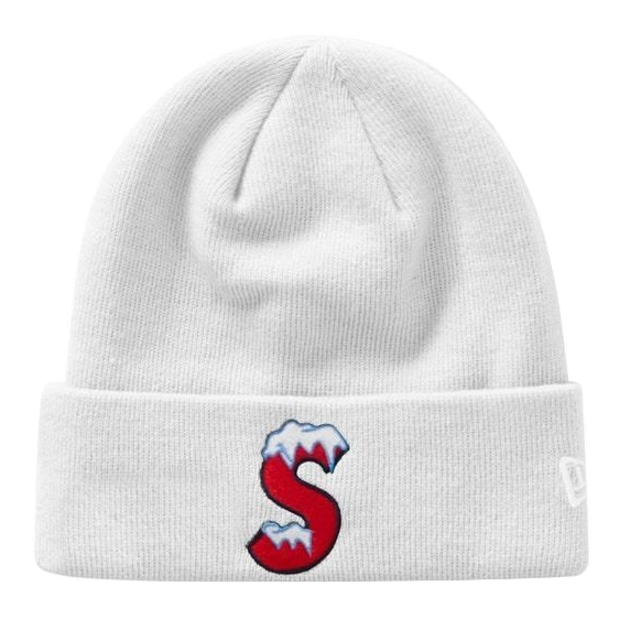 Supreme New Era S Logo Beanie - White FW20 Supreme