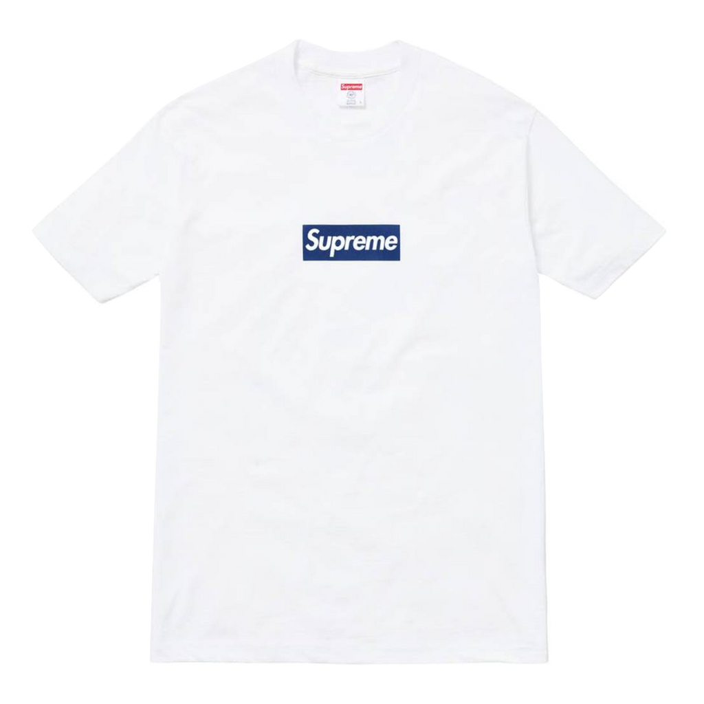 Supreme New York Yankees Box Logo Tee - White - Used