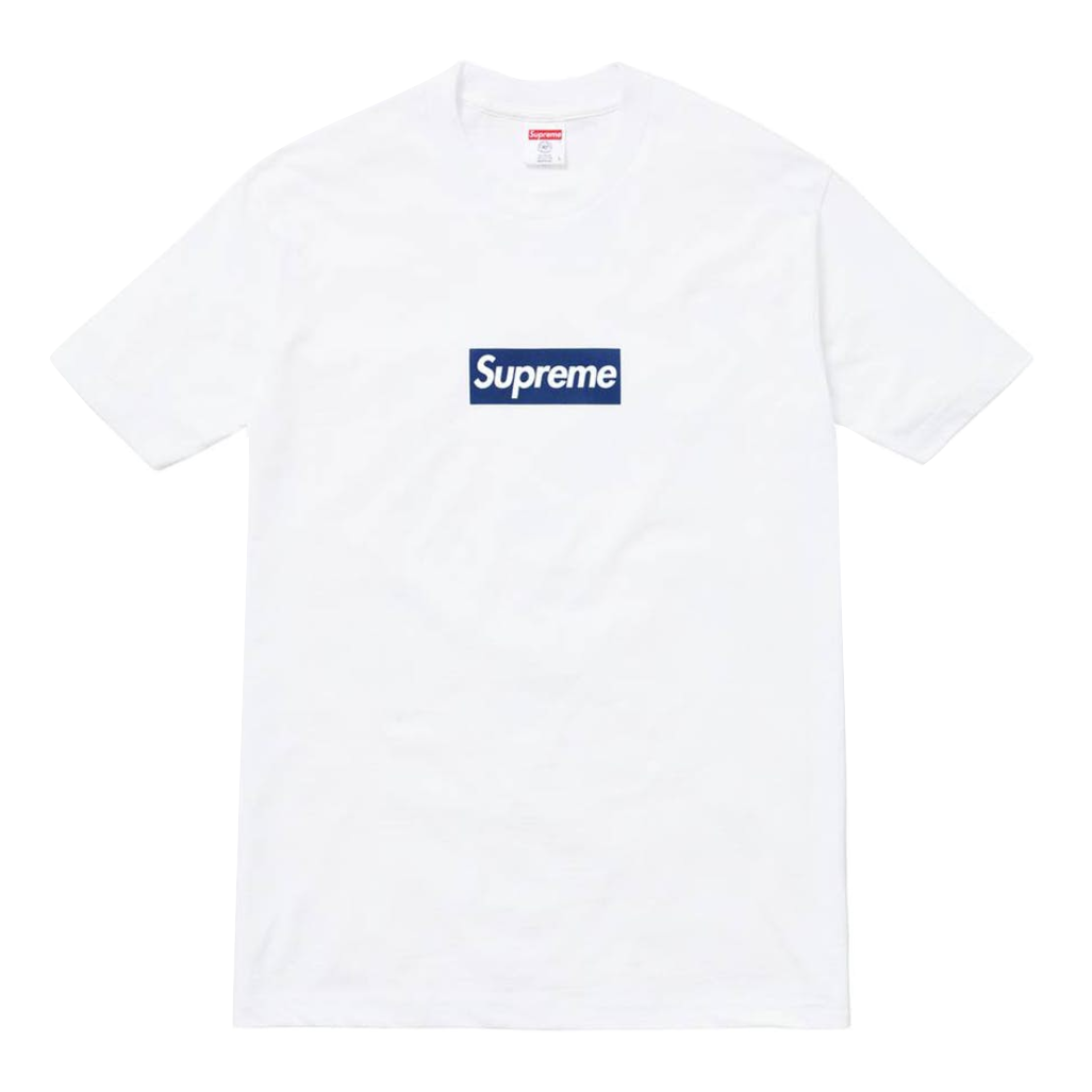 Supreme New York Yankees Box Logo Tee - White - Used