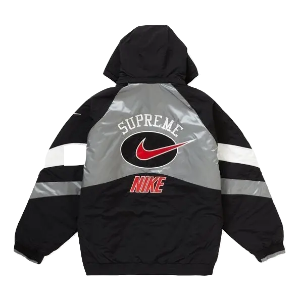 Supreme x Nike Hooded Sport Jacket - Silver Supreme