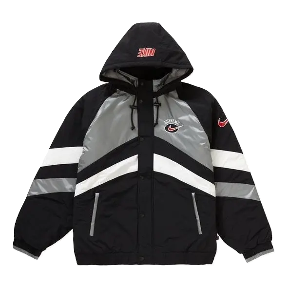 Supreme x Nike Hooded Sport Jacket - Silver Supreme
