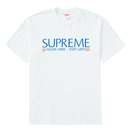 Supreme Nuova York Tee - White Supreme