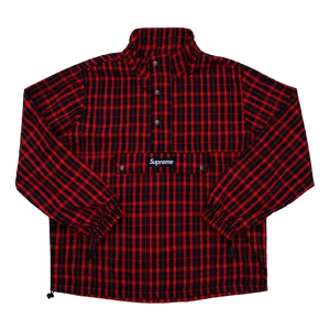 Supreme Nylon Plaid Pullover - Red