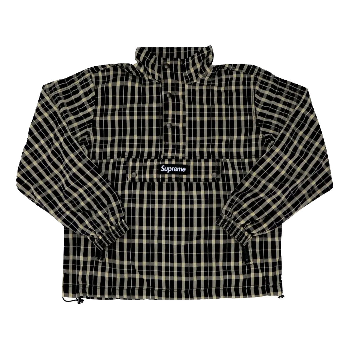 Supreme Nylon Plaid Pullover - Tan Supreme