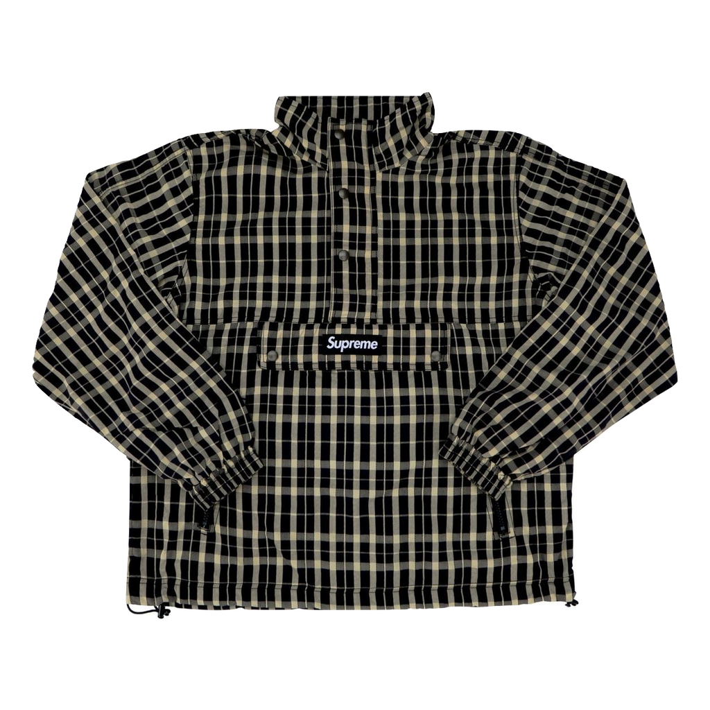 Supreme Nylon Plaid Pullover - Tan