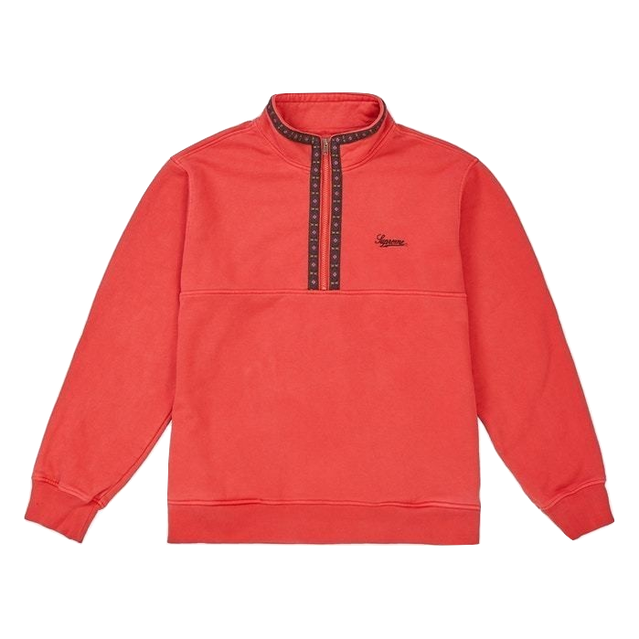 Supreme overdyed top half zip