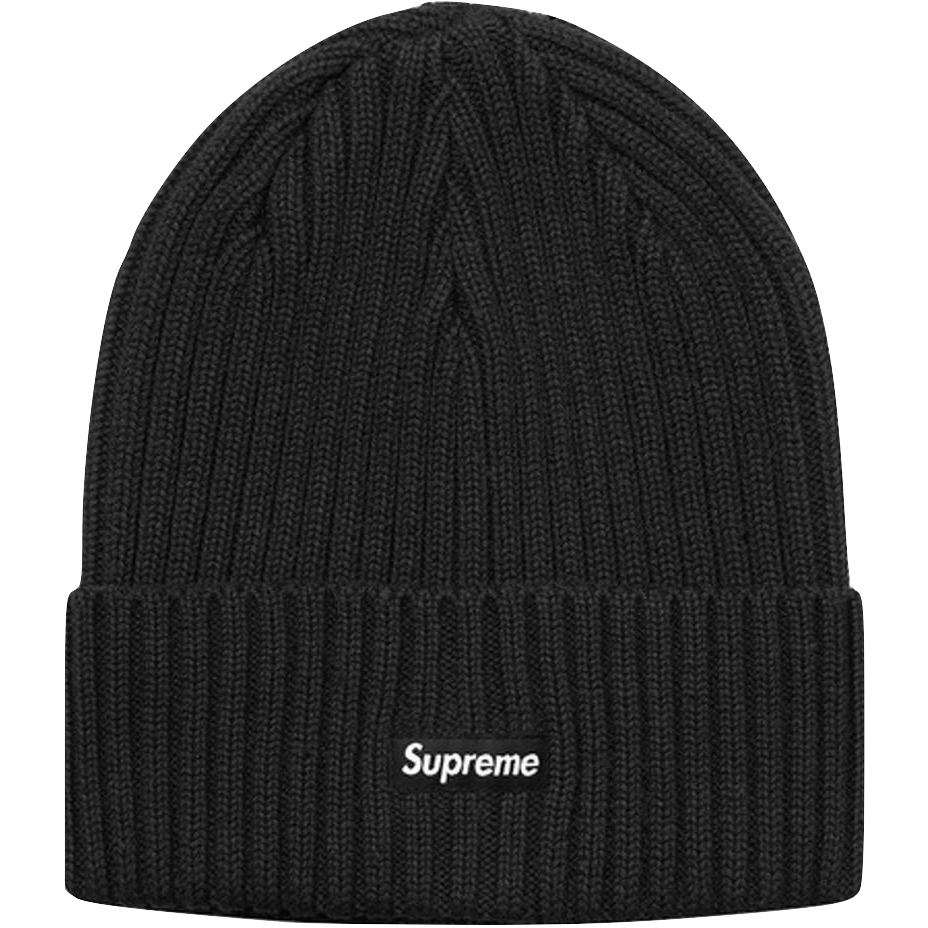 Supreme Overdyed Ribbed Beanie (SS18) - Black