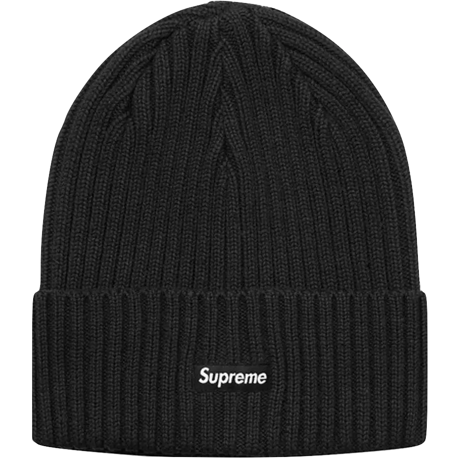 Supreme Overdyed Ribbed Beanie (SS18) - Black - Used Supreme