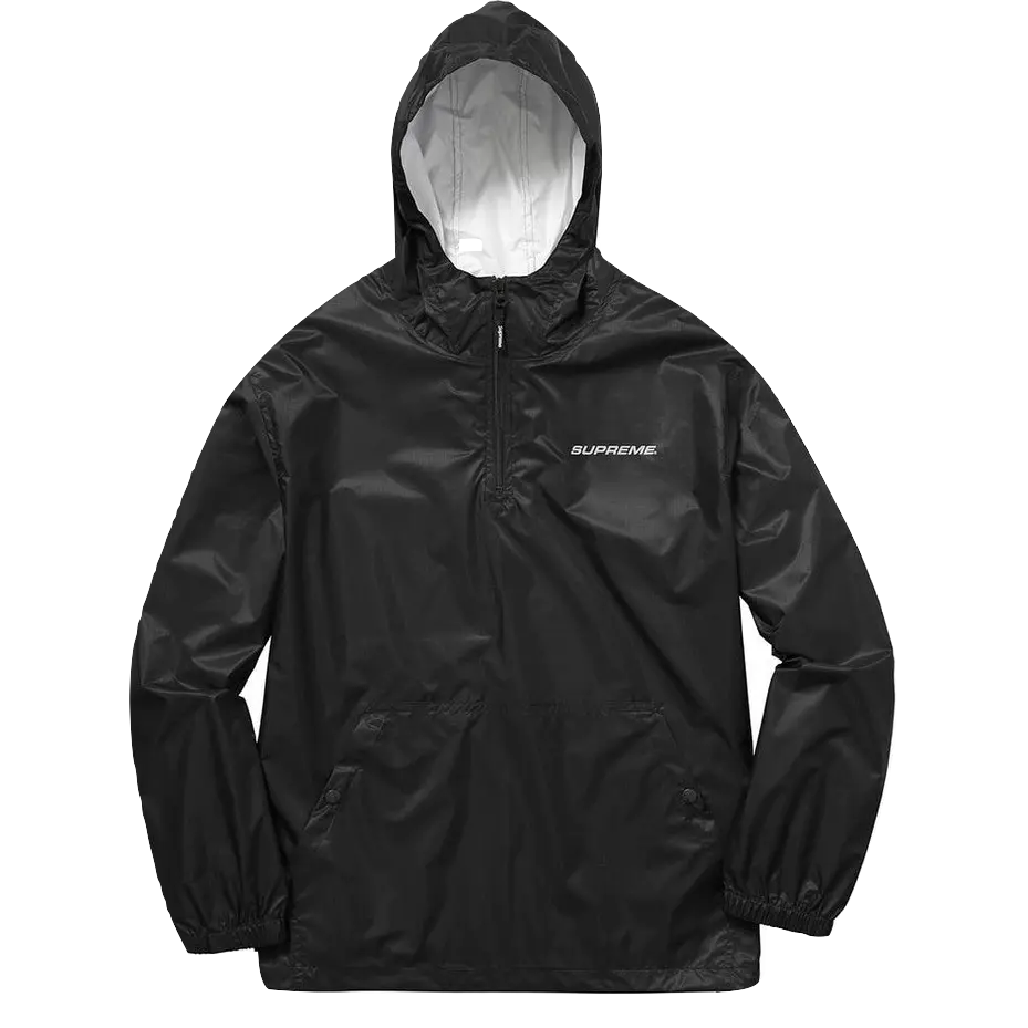Supreme Packable Ripstop Pullover - Black Supreme